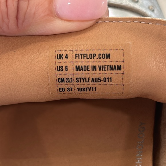 FitFlop Metallic Loafer with Dynamicush Technology sz.6 - Picture 4 of 13